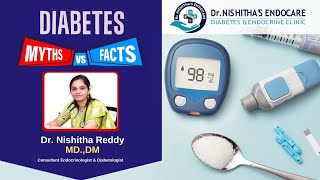 Myths vs Facts About Diabetes by Dr Nishitha Reddy diabetes diabetesawareness [upl. by Emiatej]