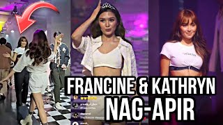 FRANCINE DIAZ x KATHRYN BERNARDO cute interaction sa Bench Fashion Week 2024 franseth [upl. by Wengert]