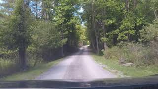 Frontenac Provincial Parks internal road to Big Salmon Lake parking lot [upl. by Nehttam]