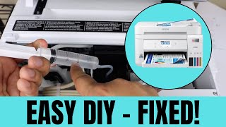 Epson ET 3760 How To Clean Print head Print head Error Not printing SOLVED [upl. by Norvell]