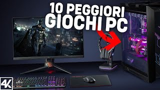 10 PEGGIORI VIDEOGIOCHI PC DI SEMPRE [upl. by Yajnas]