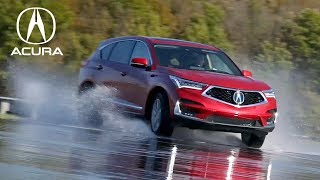 2019 Acura RDX Advance  Performance Red Pearl  Skid Pad [upl. by Romelle]