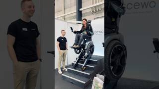 Stairclimbing wheelchair BRO at the Swiss Abilities 🇨🇭🤩 scewoBRO stairclimbingwheelchair [upl. by Annaj]