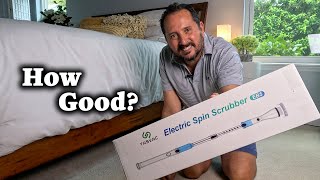 Reviewed TASVAC Electric Spin Scrubber 450RPM Cordless Shower Brush [upl. by Essilevi]