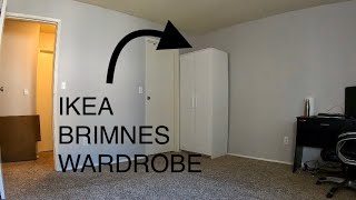 IKEA BRIMNES WARDROBE 2 DOORS ASSEMBLY [upl. by Shultz582]