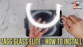 ZAGG Glass Elite Screen Protector for M2 iPad Pro 11inch  How To Install [upl. by Auqkinahs767]