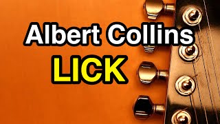 Lezione di Chitarra Blues Albert Collins Lick 1 [upl. by Fortna]