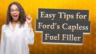 How Can I Maintain My Fords Capless Fuel Filler [upl. by Laefar]