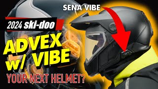 👀 BRP Ski Doo ADVEX HELMET amp VIBE Communicator  First Look [upl. by Atilegna]