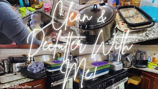 NEW Clean and Declutter my kitchen with me [upl. by Yekram]