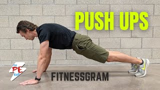 How to do the push ups  FitnessgramTest  The PE guy [upl. by Ahsaele]