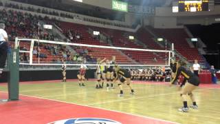 Highlights from DeForests firstever trip to WIAA State Volleyball Tournament [upl. by Ainud]