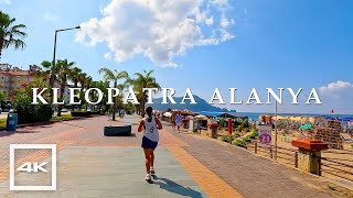 Kleopatra beach promenade in Alanya Turkey 2023 🌴 Summer walking  4K HDR 60fps [upl. by Schwenk]