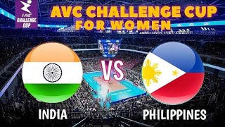 AVC Live INDIA vs PHILIPPINES  AVC 2024 Asian Womens Volleyball Challenge Cup Live Score [upl. by Ko111]