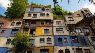 Hundertwasser House Vienna  Austria  4K [upl. by Bill]