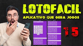 Fiz 14 pontos na Lotofacil com esse aplicativo Jogos prontos para copiar pristematica [upl. by Barclay210]