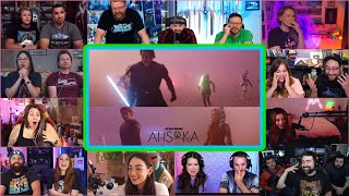 Youtubers React To Ahsoka  Ahsoka Ep 5 Live Action Clone Wars Reaction Mashup [upl. by Nostets64]