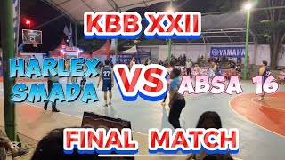 FINAL alumni  ABSA 16 vs HARLEX SMADA  KBB SMANSA XXII  kbb smansa palu [upl. by Dirgis89]