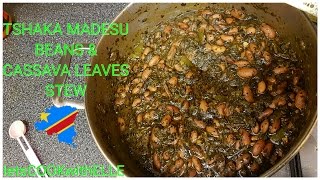 Tshaka Madesu Congolese Beans amp Cassava Leaves Stew [upl. by Trevor]