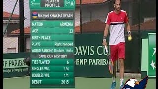 Mikayel Khachatryan COMMITTED Vs Dimitar Kuzmanov Davis Cup 2017 [upl. by Nona]