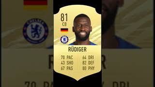 RUDIGER FIFA football edit ronaldostats neymar ÉVOLUTION CARDE [upl. by Airam]