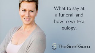 How to write a moving eulogy [upl. by Selrac]