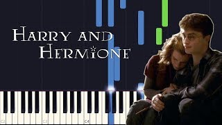 Synthesia  Harry and Hermione Harry Potter 6 PIANO TUTORIAL  SHEET MUSIC [upl. by Fiedling]