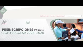 CÓMO HACER EL PROCESO DE PREINSCRIPCIÓN 2024 [upl. by Joli616]