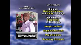 Mervyn G Johnson long [upl. by Anifares]