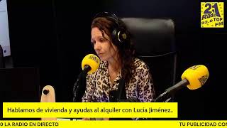 Hablamos de vivienda y ayudas al alquiler con Lucía Jiménez [upl. by Emilee486]