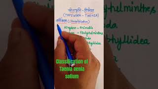 classification of Taenia solium [upl. by Gausman]