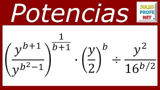 SIMPLIFICACIÓN DE EXPRESIONES CON POTENCIAS  Ejercicio 1 [upl. by Aronael]