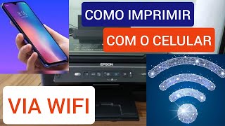 COMO IMPRIMIR USANDO CELULAR VIA WIFI IMPRESSORA EPSON L375 [upl. by Kristofor385]