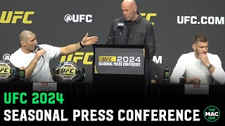 UFC 2024 Seasonal Press Conference Full [upl. by Stelu450]