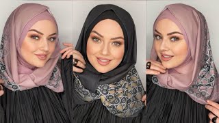 Hazır Şal Bağlama Kolay ve hızlı Yeni Model  How to Make Easy Hijab Tutorial لفات حجاب سريعة [upl. by Ayhay]