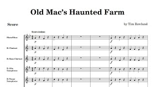 Old Macs Haunted Farm for Concert Band by Tim Rowland grade 05  Hosenbugler Music [upl. by Crenshaw573]