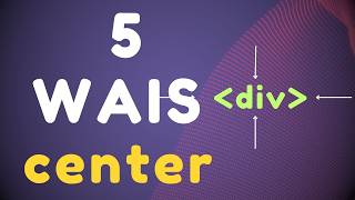 How to center a DIV in CSS  5 ways to center element [upl. by Fitz483]