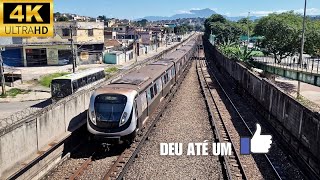 METRÔ RIO  VISÃO PANORÂMICA EM 4K  PAVUNA  ENG RUBENS PAIVAmetro [upl. by Gwenni]