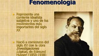 LA FENOMENOLOGÍA de Edmund Husserl  2 [upl. by Yajeet442]