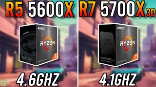 R5 5600X vs R7 5700X3D  RTX 4070  Tested in 2024 [upl. by Aehta]