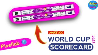 How to Make ICC World Cup 2023 Scorecard  Overlay Editing Toturial [upl. by Latsirc645]