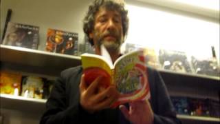 Neil Gaiman reading from Fortunately the Milk Oslo Norway 25 May 2014 [upl. by Ojibbob306]