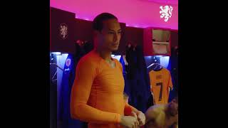 Virgil van Dijks speech to teammates after 75th Netherlands cap [upl. by Mayworm297]