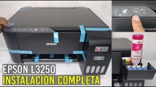 Configurar Impresora Epson L3250 Por Primera Vez 2024 [upl. by Neveda]