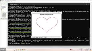 Python plot Descartess Love formula heart curve by Copilot [upl. by Hsaniva493]