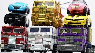 Full Transformers Stop motion  Optimus Prime Bumblebee Tobot Robot amp Lego Robbery Car Toys [upl. by Buller170]