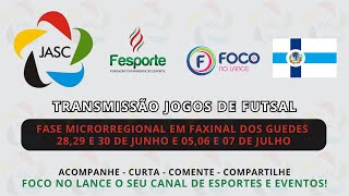 FAXINAL DOS GUEDES X SÃO DOMINGOS  DIA 30062024  FUTSAL AO VIVO [upl. by Zelten]