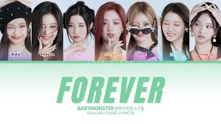 BABYMONSTER FOREVER Lyrics Color Code [upl. by Tabatha617]