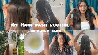 Sunday Hair wash cleaning routine for longhair😊❣️ Nidhi Chakravarti [upl. by Adnola]