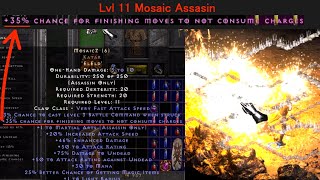 【D2R Reimagined】LVL 11 MOSAIC ASSASSIN  Runeword quotMosaicZquot  Diablo2 Resurrected Reimagined [upl. by Mcmillan]